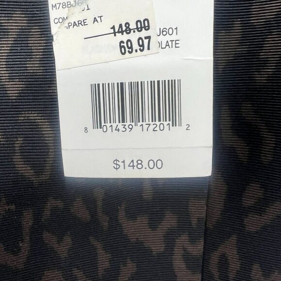 NWT Tahari Black Brown Leopard Print Pencil Dress Women's Size 4 - Picture 5 of 8